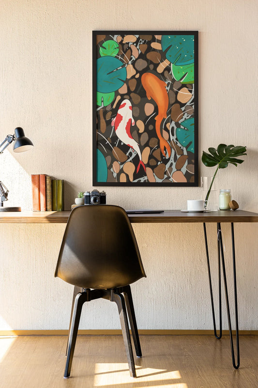 'Koi Pond’ Framed Wall Art