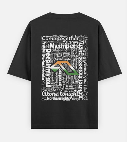 'Anjuna Family India Wordcloud' Unisex Cotton T-shirt