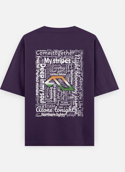 'Anjuna Family India Wordcloud' Unisex Cotton T-shirt
