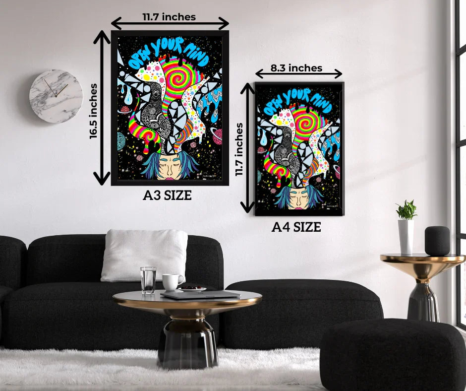 ‘Open your mind’ Framed Wall Art