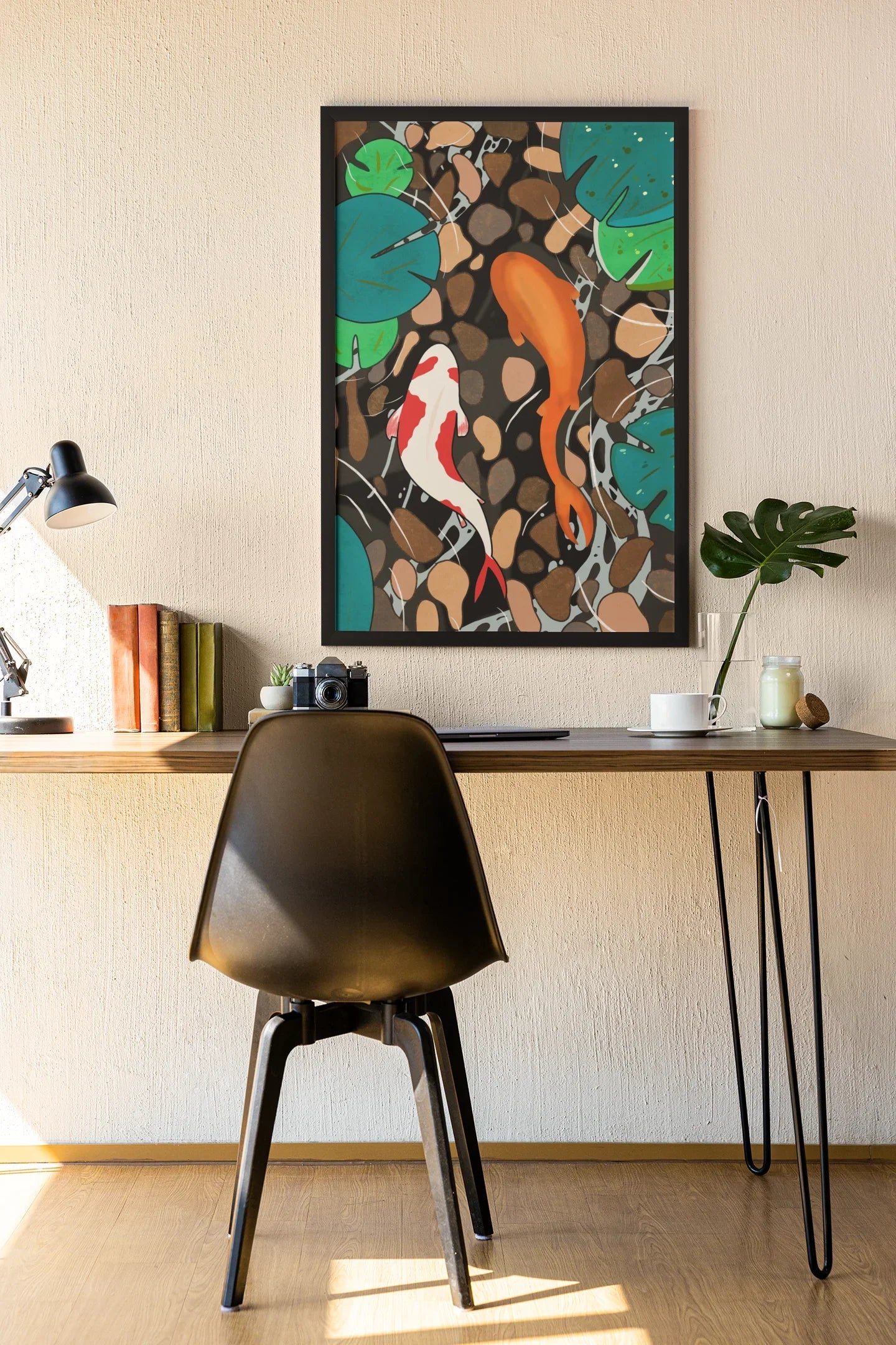 'Koi Pond’ Framed Wall Art