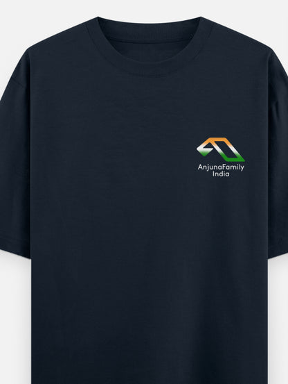'Anjuna Family India Wordcloud' Unisex Cotton T-shirt