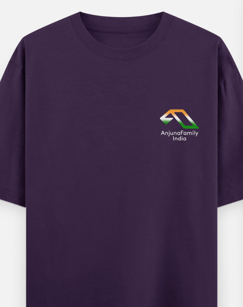 'Anjuna Family India Wordcloud' Unisex Cotton T-shirt