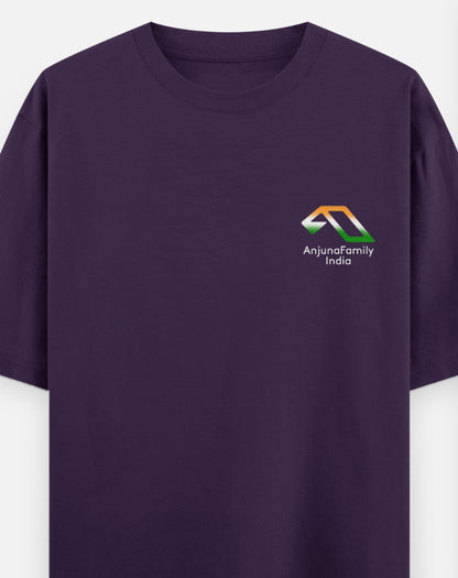 'Anjuna Family India Wordcloud' Unisex Cotton T-shirt