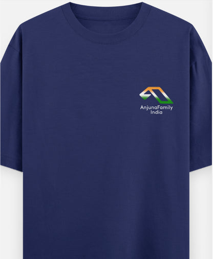 'Anjuna Family India Wordcloud' Unisex Cotton T-shirt