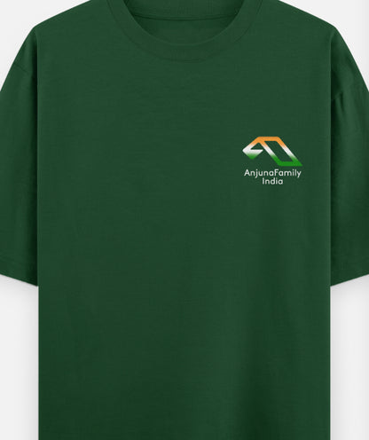 'Anjuna Family India Wordcloud' Unisex Cotton T-shirt