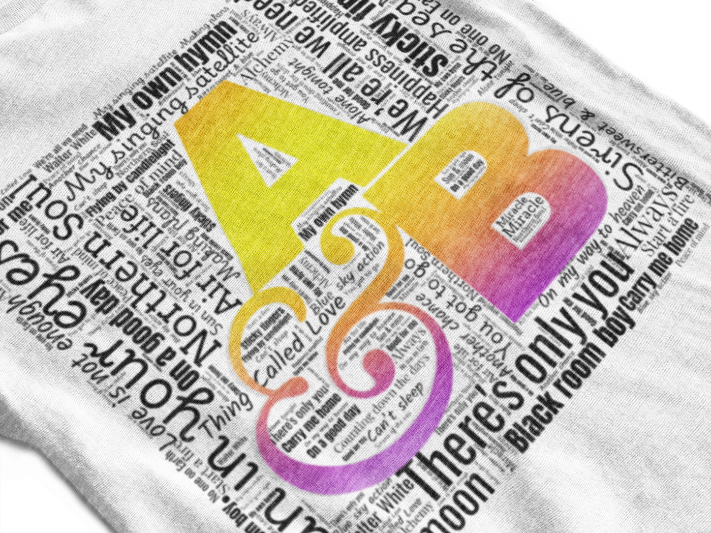'Above & Beyond Songs Wordcloud' Unisex Cotton T-shirt