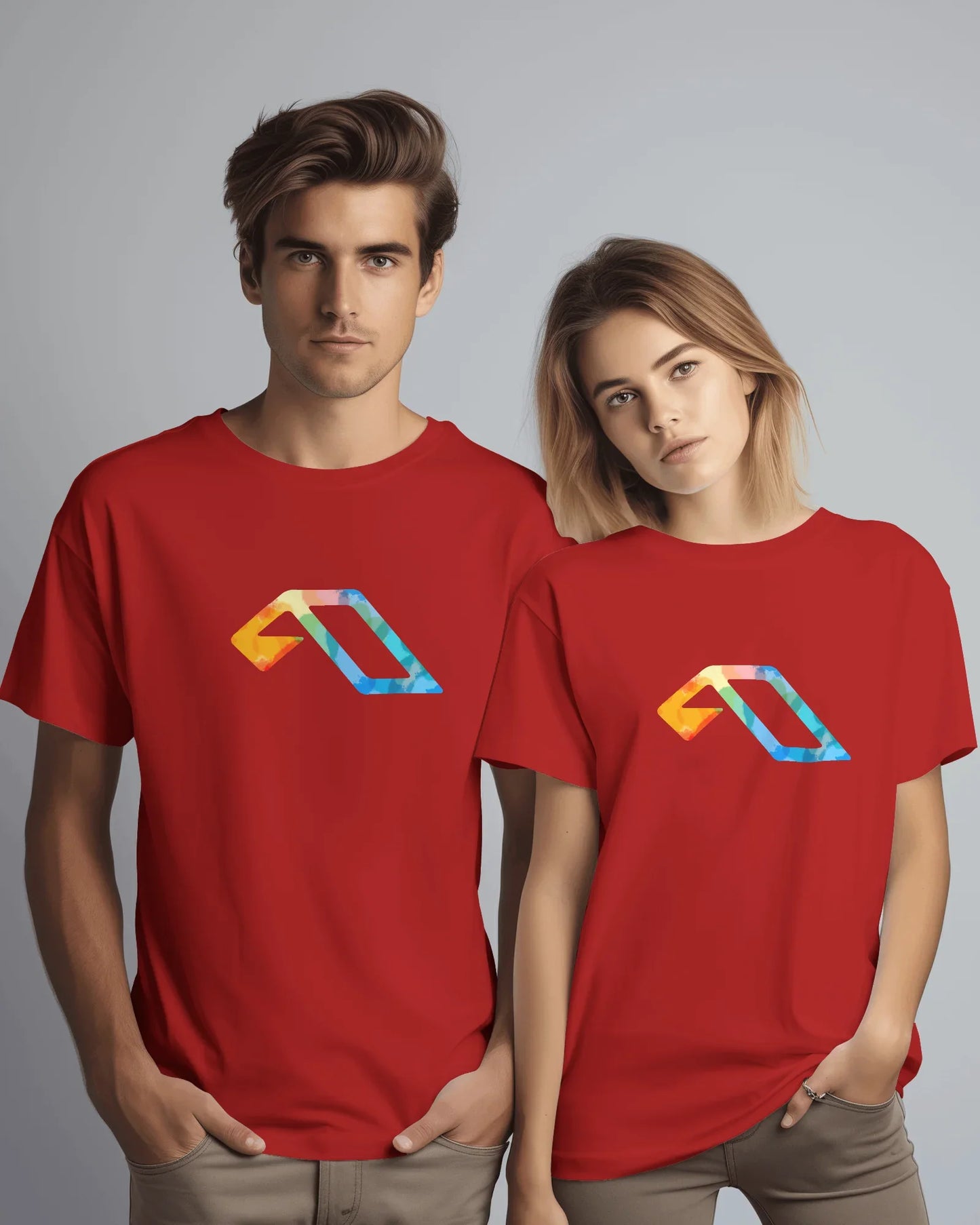'Anjuna Multicoloured Logo' Unisex Cotton T-shirt
