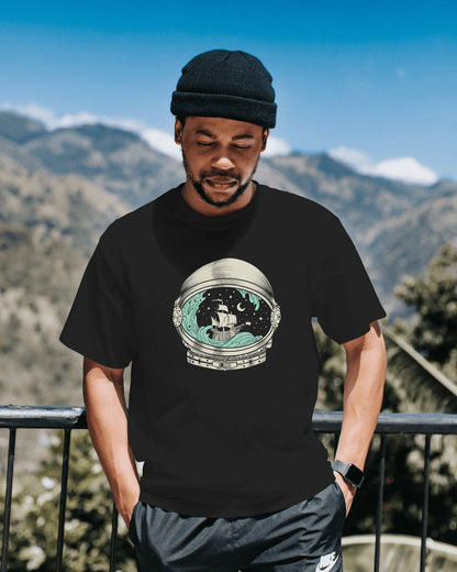 'Cosmic Voyage' Unisex Cotton T-shirt