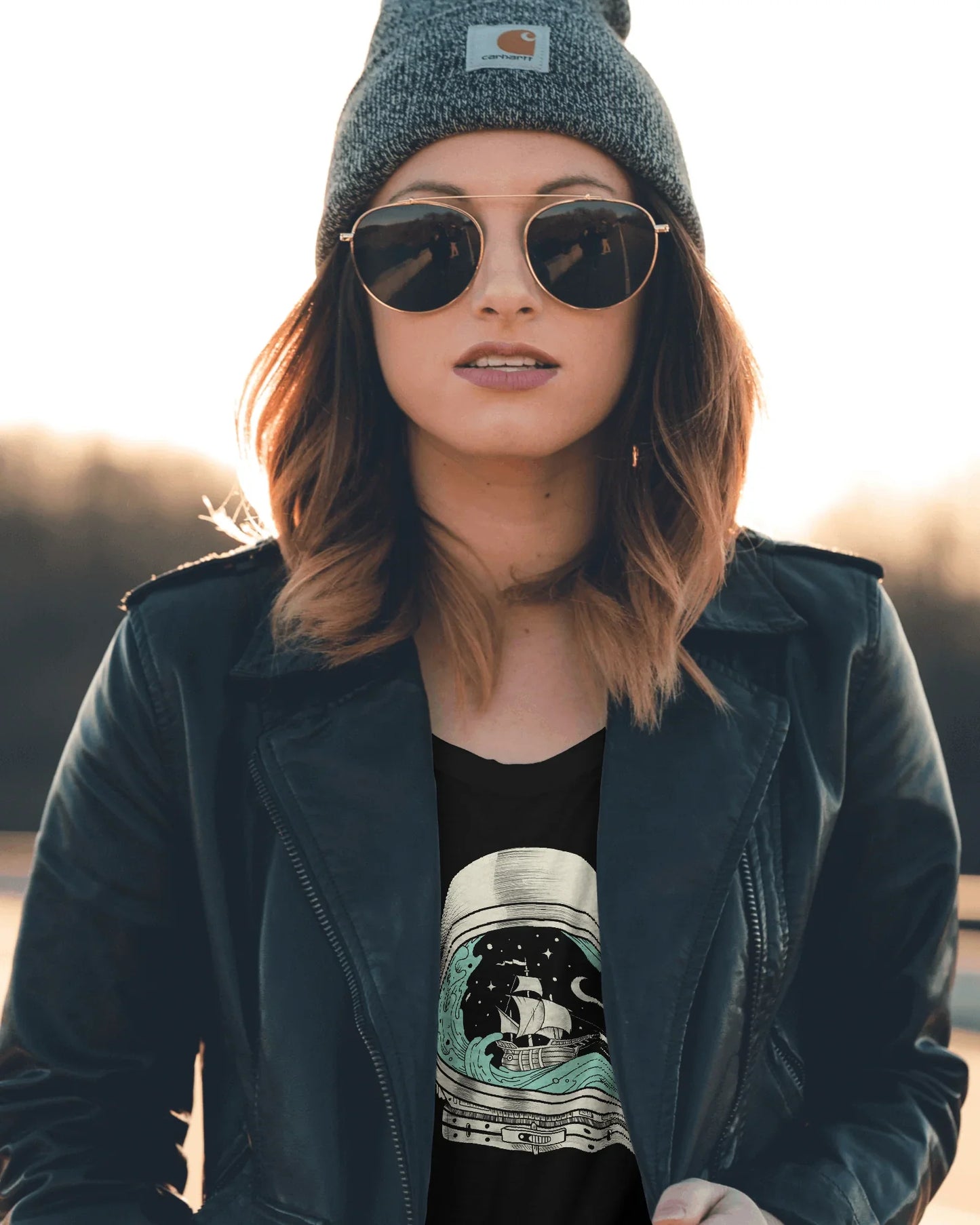 'Cosmic Voyage' Unisex Cotton T-shirt