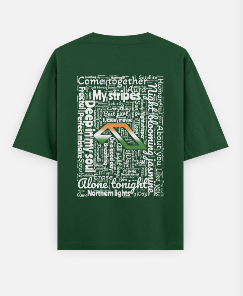 'Anjuna Family India Wordcloud' Unisex Cotton T-shirt