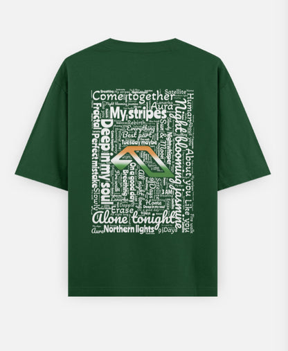 'Anjuna Family India Wordcloud' Unisex Cotton T-shirt