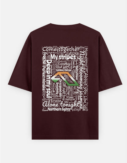 'Anjuna Family India Wordcloud' Unisex Cotton T-shirt