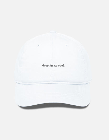 'Deep in my soul' embroidered unisex baseball cap (Copy)