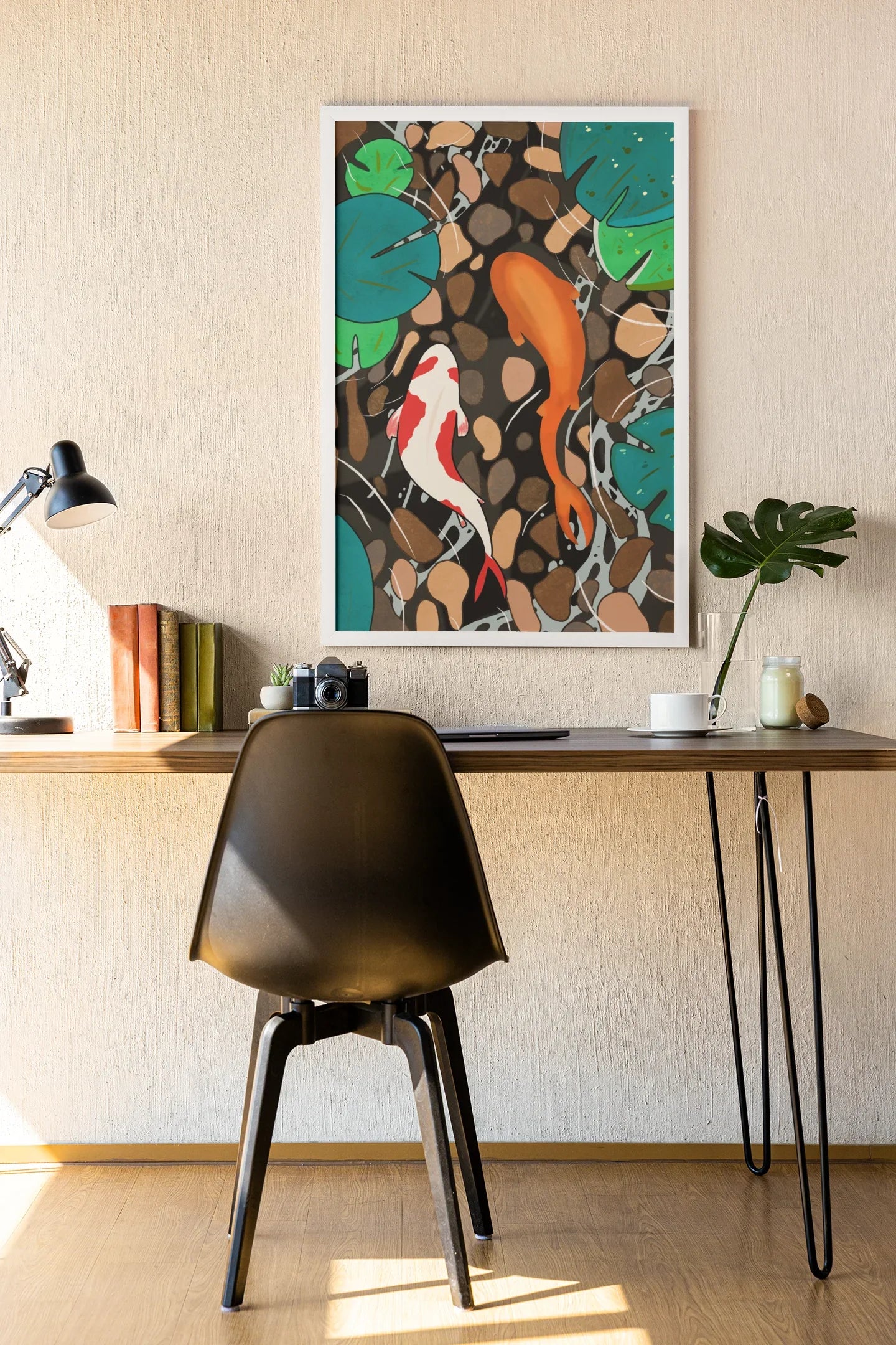 'Koi Pond’ Framed Wall Art