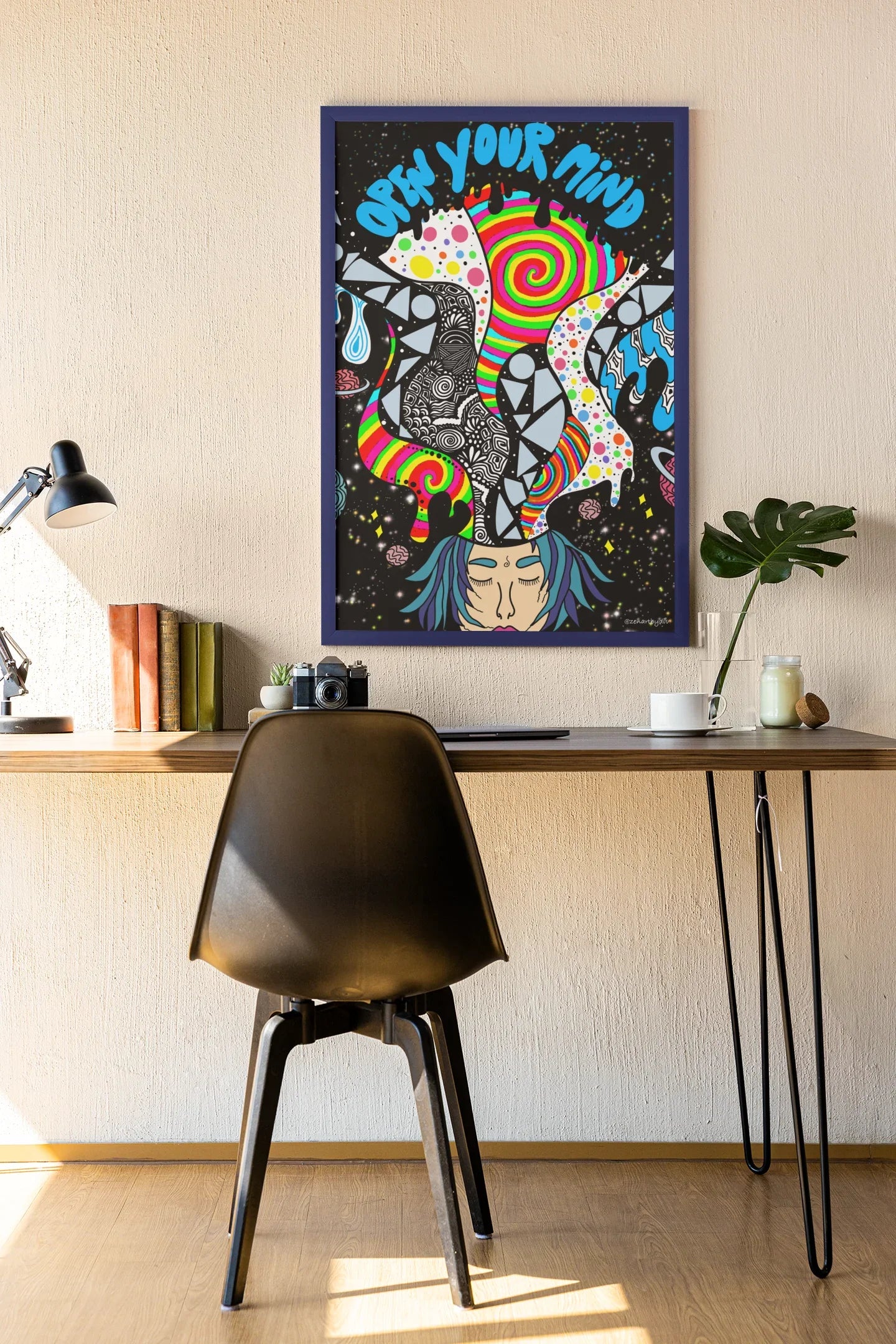 ‘Open your mind’ Framed Wall Art
