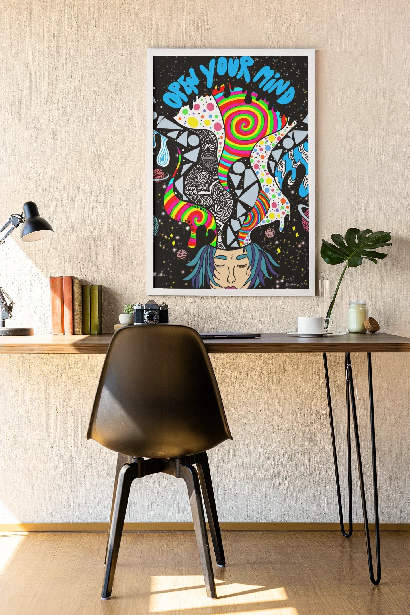 ‘Open your mind’ Framed Wall Art