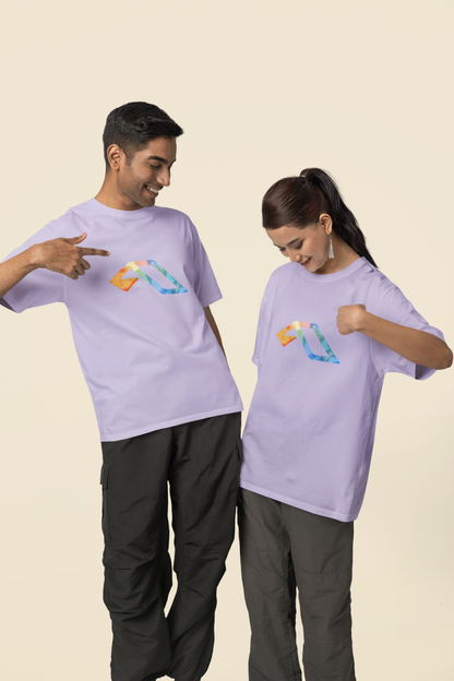 'Anjuna Multicoloured Logo' Unisex Cotton T-shirt