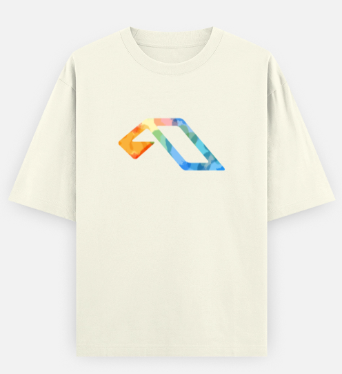 'Anjuna Multicoloured Logo' Unisex Cotton T-shirt