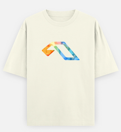 'Anjuna Multicoloured Logo' Unisex Cotton T-shirt