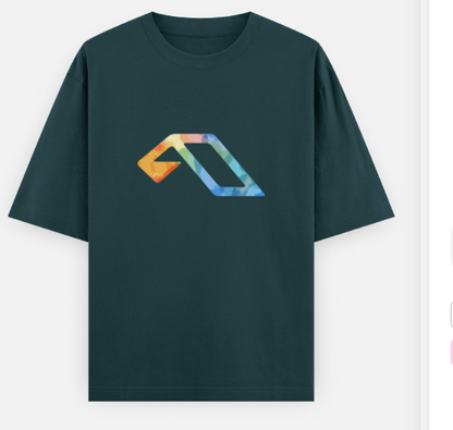 'Anjuna Multicoloured Logo' Unisex Cotton T-shirt
